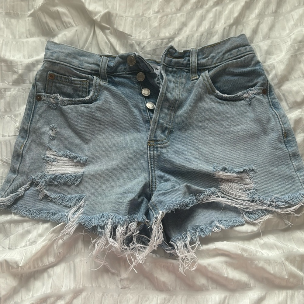 Used, denim shorts, bought from boutique near me, brand “cello”